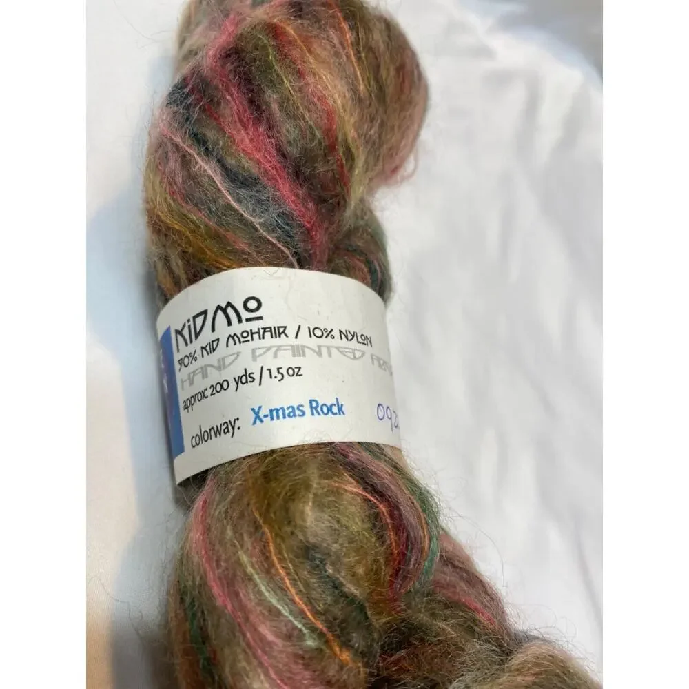 Blue Moon Fiber Arts X-Mas Rock Color - 90% Kid Mohair/ 10% Nylon